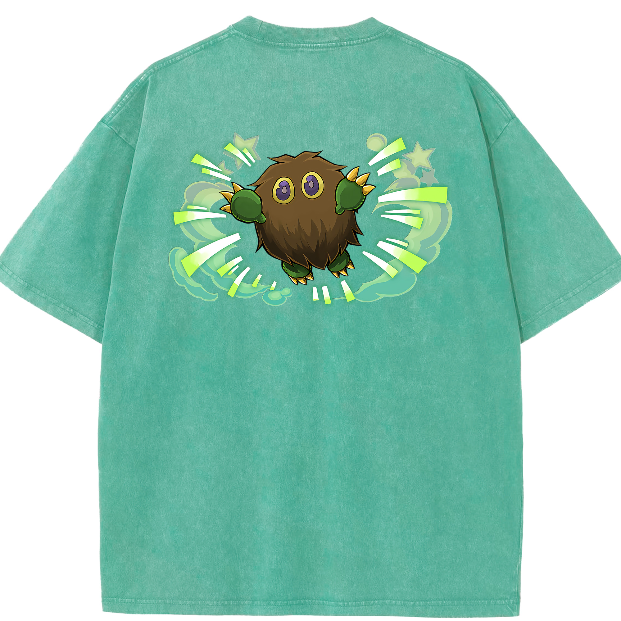 （画像用） 遊☆戯☆王 Yu-Gi-Oh! 綿100% ヴィンテージ風 半袖Tシャツ（背面プリント）